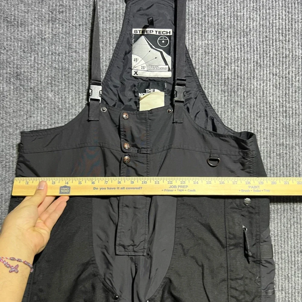 Vintage The North Face Steep Tech Ski Bib Mens L Black Overalls Scot Schmidt